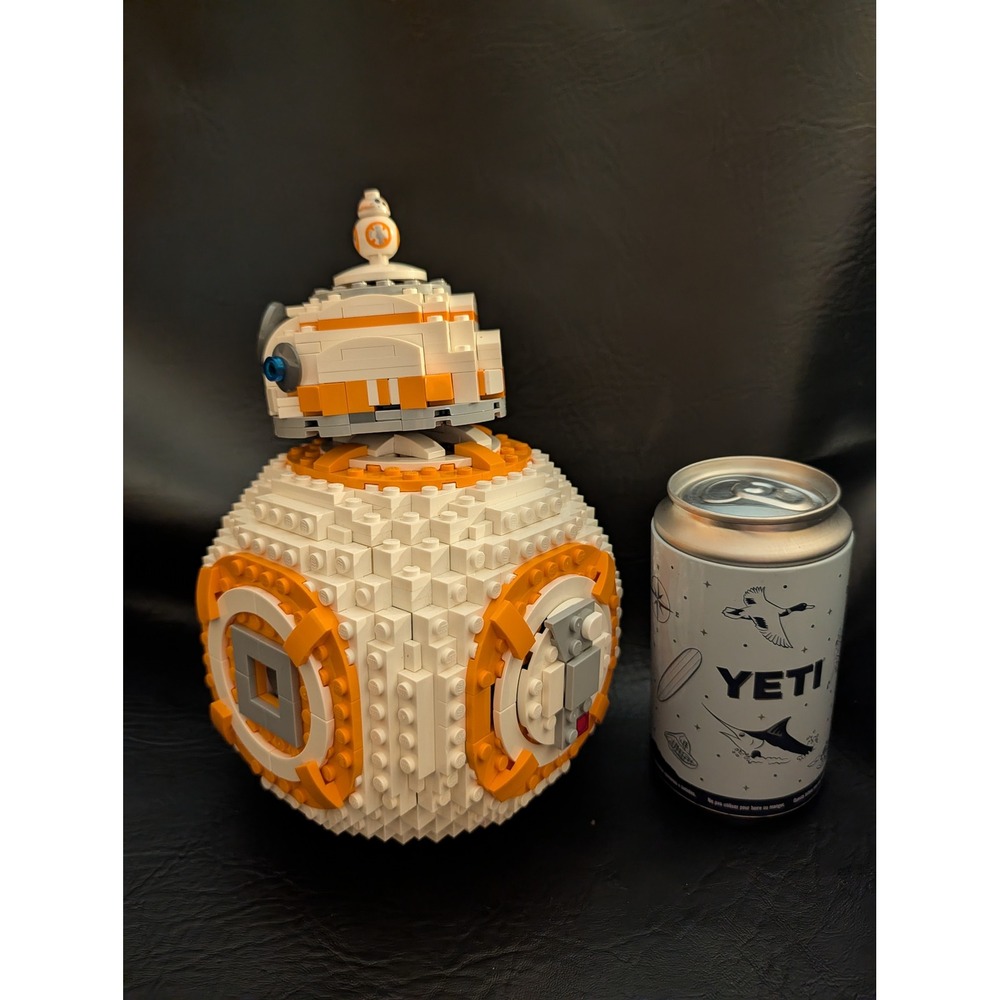 LEGO Star Wars BB-8 75187 Buildable Droid Model White Orange Grey 95% Complete